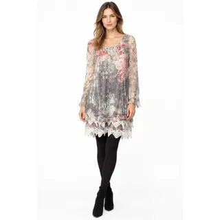 Photo of Origami Denim Rose Long Sleeve All Lace Dress Small
