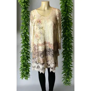 Photo of Origami Ivory Venice Long Sleeve All Lace Dress Small