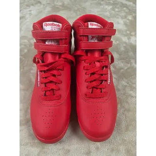 Photo of Reebok Women's Freestyle Hi 'Vector Red' High-Top Sneakers