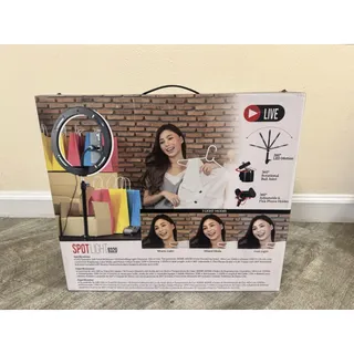 Photo of ArgomTech SpotLight 9320 10in LED Ring Light Tripod Kit Phone Holder USB