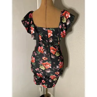 Photo of Symphony Floral Body Con Dress S Wedding Party Special Occasion Coquette Girl