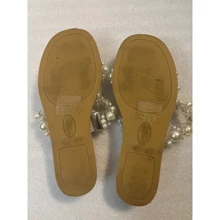 Photo of Ann Klein Blakely Pearl Sandal 6M Coquette Girl Quiet Luxury Mermaid Classic