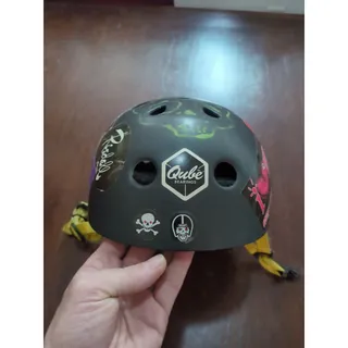 Photo of Black Skate Helmet w/ Assorted Logo Stickers