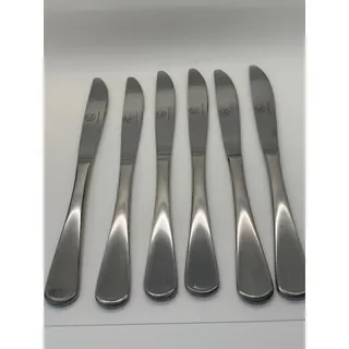 Photo of The Palm Restaurant TPM3 Stainless Dinner Knives Set of 6 Replacement Flatware