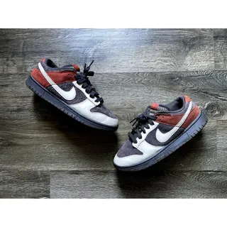Photo of Nike Dunk Low FV0395-200 Tweed Wool Brown Sz 8.5M/10W Brown