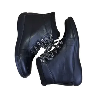 Photo of Flex-Step Tarini Ankle Boots Women’s Black Lace Up Faux Fur Lined Winter Casual