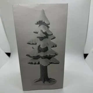 Photo of Dept 56 Village Porcelain Pine Tree Large #5218-3 Retired