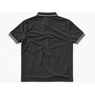 Photo of Club Room Polo Shirt Mens XL Black White Trim Performance Short Sleeve Casual