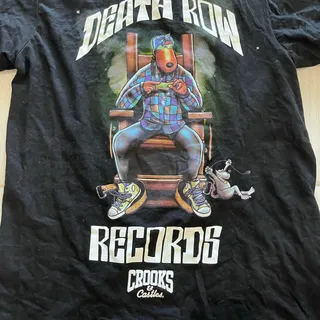 Photo of Death Row Records Crooks & Castles Men’s SM Snoop Dog Graphic T-shirt