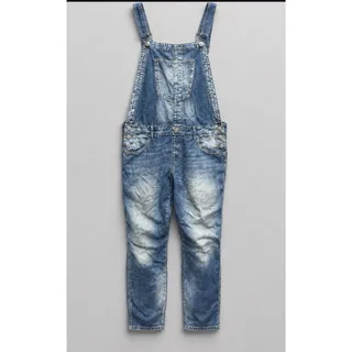 Photo of True Religion Katie Overall Straight Fit Jeans Size SP