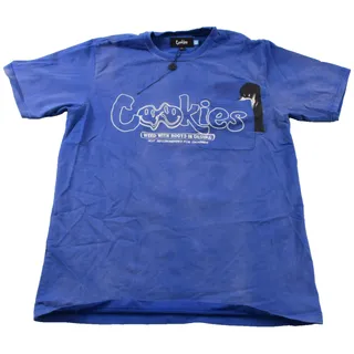 Photo of Cookies Sweatsuit Set Mens Medium Blue Weed Graphic T-Shirt Track Pants 420 1676