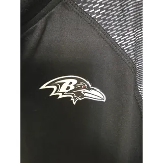 Photo of Baltimore Ravens Zubaz Polo Shirt Mens Medium NFL Team Apparel Black Performance