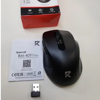 Photo of Redragon BM-4091-PRO Optical Mouse. Bluetooth & USB 2.4GHz. Black. 4000 DPI