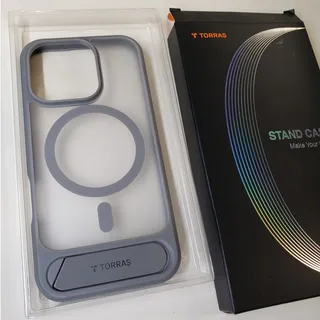 Photo of TORRAS Magnetic for iPhone 16 Pro Case, Natural Gray. KickStand