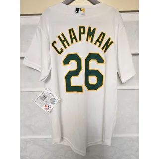 Photo of Oakland Athletics Matt Chapman #26 Jersey Youth Small 8 Majestic Cool Base NWT