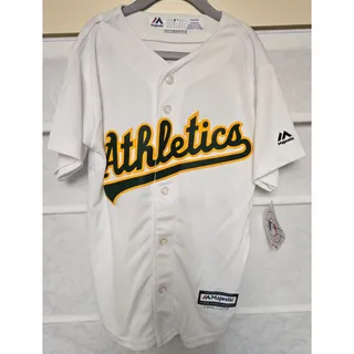 Photo of Oakland Athletics Matt Chapman #26 Jersey Youth Small 8 Majestic Cool Base NWT