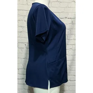 Photo of HH Works Healing Hands Navy Monica V-Neck Scrub Top (Size XL) 