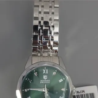 Photo of Montres Prestige by Invicta Mpw-0041 Mens 41mm Green Dial Stainless Steel Band