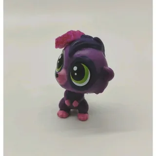 Photo of Lps Littlest Pet Shop Meerkat Mini Miniature Purple Green Eyes 4144