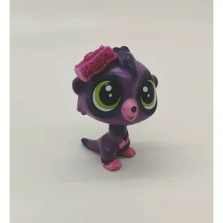 Photo of Lps Littlest Pet Shop Meerkat Mini Miniature Purple Green Eyes 4144