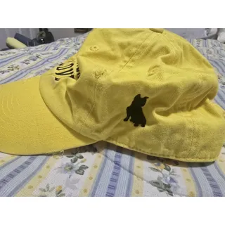 Photo of Kbethos Vintage Hat Cap Yellow Embroidered Spread Love Distressed Adjustable