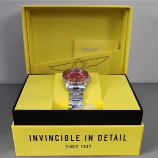 Photo of Invicta Pro Diver Lady SS Red/Orange Gradiant Dial Orange Rotating Bezel