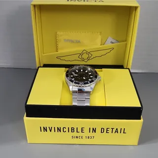Photo of Invicta Pro Diver Men's 46898 Chronograph 46mm Black Dial SS Bracelet Warranty
