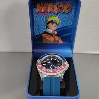 Photo of Accutime VIZ Media Naruto Character Wristwatch with Blue Strap in Box