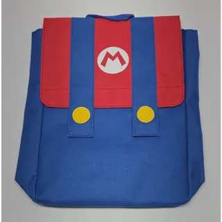 Photo of Super Mario Unisex Kids Small Colorblock Backpack Zip Pockets And Snaps Top New