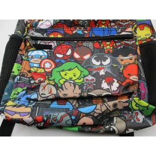 Photo of Marvel Backpack Boys Large Multicolor Superhero Print Padded School Bag Avengers