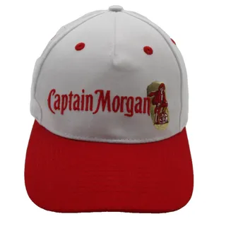 Photo of Captain Morgan White Red Adjustable Snapback Hat One Size Rum Distillery Cap