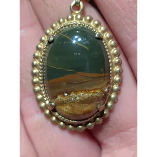 Photo of Picture Jasper Polished Necklace (7.6 Grams)