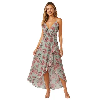 Photo of Fashion Nova Grow Matter What Floral Hi Low Maxi Dress NWT Plus Size 1X