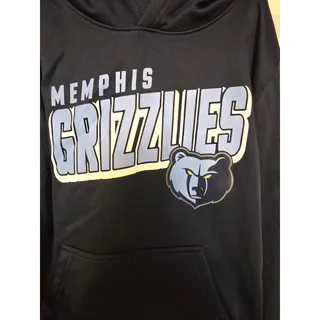 Photo of Memphis Grizzlies Hoodie Youth Medium 10/12 Navy Blue NBA Sweatshirt NWT NEW