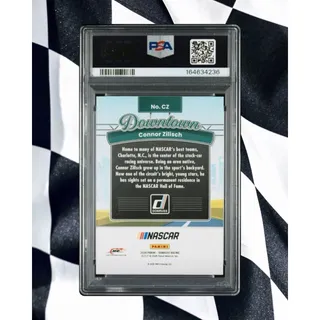 Photo of 2026 Panini Donruss NASCAR Connor Zilisch Gold Downtown #/10 PSA 9 MINT