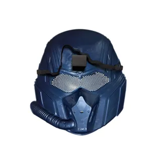 Photo of Marvel Captain America Costume Mask Blue Red Cosplay Halloween