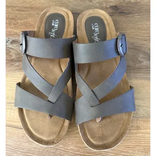 Photo of EuroSoft By Sofft Sandals Womens 9M Brown Gladis Strappy Wedge Comfort Shoes