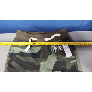 Photo of GapKids Boys Camo Jogger Sweatpants Size S Green Fleece