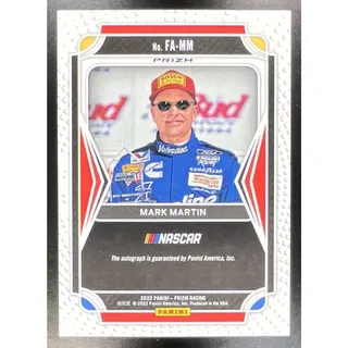 Photo of 2022 Panini Prizm Mark Martin #FA-MM Flashback Auto Silver