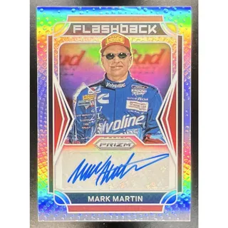 Photo of 2022 Panini Prizm Mark Martin #FA-MM Flashback Auto Silver