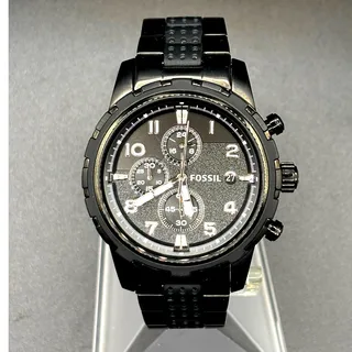 Photo of Fossil Dean FS4902 Black Chronograph 45mm Men’s Watch Stainless Steel