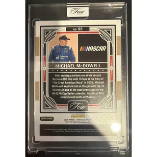 Photo of 2026 Panini Turn Four Racing Michael McDowell #95 Gold 1/10