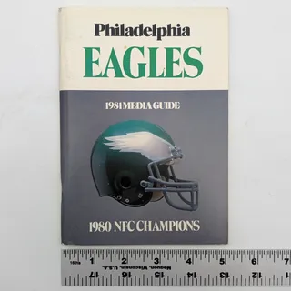 Photo of VTG 1981 Philadelphia Eagles Media Guide Press Guide Vintage NFL Football Book