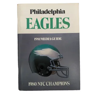 Photo of VTG 1981 Philadelphia Eagles Media Guide Press Guide Vintage NFL Football Book