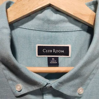 Photo of Club Room Shirt Mens XL Regular Fit Button Up Long Sleeve Light Blue