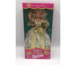Photo of Vintage 1994 Ribbons Roses Barbie Sears Exclusive Special Edition Mattel NIB