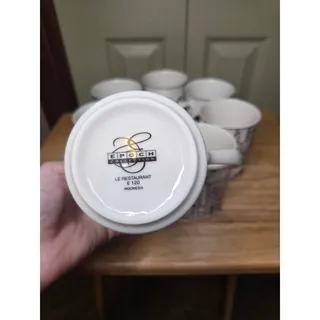 Photo of Epoch Le Restaurant Black and White Porcelain Coffee Mugs (7)