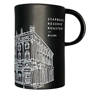 Photo of Starbucks Reserve Roastery Coffee Mug 10 FL Oz 2018 Milano Italy Black/ White