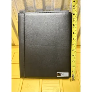 Photo of Things Remembered Campos Black Zippered Portfolio Padfolio Organizer w/ Pen Loop