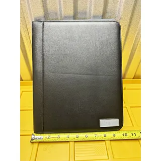 Photo of Things Remembered Campos Black Zippered Portfolio Padfolio Organizer w/ Pen Loop